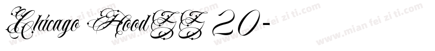 Chicago HoodZZ 20字体转换